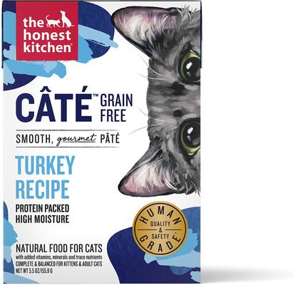 Grain-Free Turkey Pate Wet Cat Food, 5.5-oz, case of 12