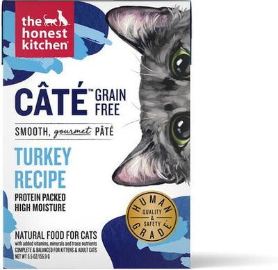 Grain-Free Turkey Pate Wet Cat Food, 5.5-oz, case of 12