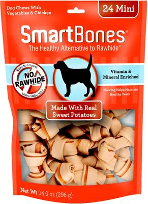 Mini Sweet Potato Chews Dog Treats, 24 count