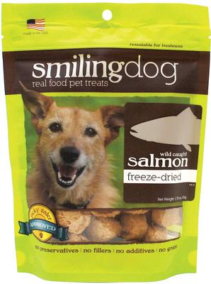 Smiling Dog Wild Caught Salmon Freeze-Dried Dog Treats, 1.76-oz bag