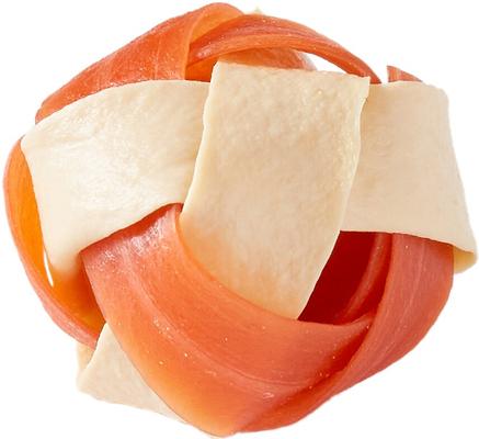 Small Rattle Ball Chicken Chews Dog Treats, 14 count