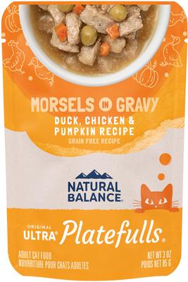 Platefulls Indoor Formula Mackerel & Sardine in Gravy Grain-Free Cat Food Pouches, 3-oz pouch, case of 24