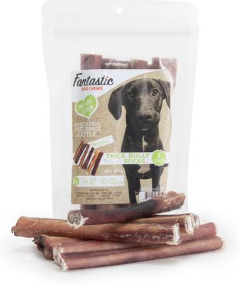 Thick Bully Sticks Grain-Free Dog Treats, 12-in, 16-oz bag