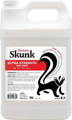 Champú para perros y gatos con control de olores de mofeta, botella de 1 galón