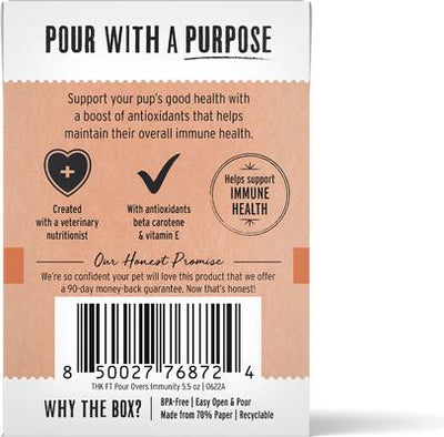 Complemento funcional para alimento para perros con estofado de res y soporte inmunológico, lata de 5.5 oz, caja de 12