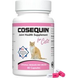 Cosequin Hip & Joint Capsules, Glucosamina y Chondroitin, gatos. 80 caps. - Nutramax