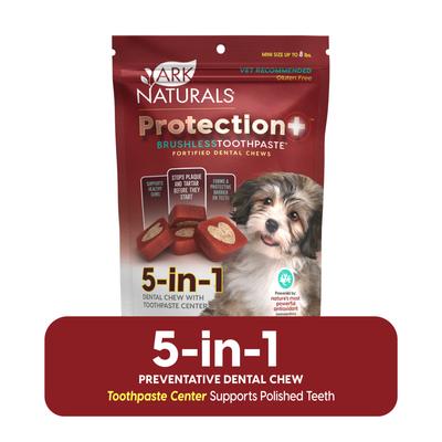 Brushless Toothpaste Protection+ Mini Dental Dog Treats, 4-oz bag, count varies