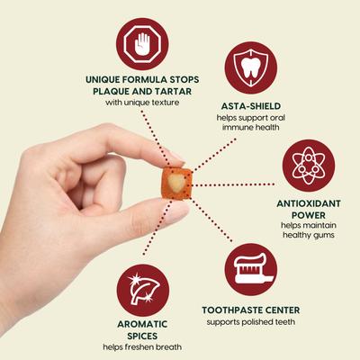 Brushless Toothpaste Protection+ Mini Dental Dog Treats, 4-oz bag, count varies