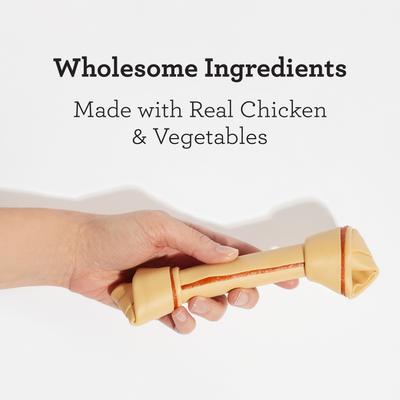 Large Chicken Chew Bones Dog Treats, 3 count