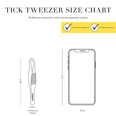 Stainless Steel Portable Tick Removal Tweezer for Pets