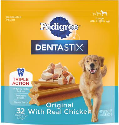 Bundle: Dog Food & Treats Starter Pack - Pedigree Gravy Country Stew Canned Food, Chicken, Rice & Vegetable Dry Food, Chicken Dental Treats
