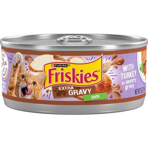 Paté con salsa extra con atún en salsa sabrosa, alimento enlatado para gatos, 5.5 oz, caja de 24