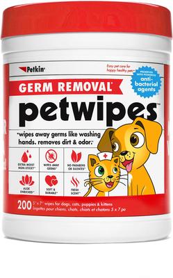 Jumbo Dog & Cat Ear Wipes, 80 count