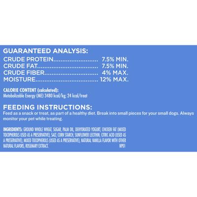 Dipped Vanilla Yogurt Crunchy Dog Treats, 12-oz bag, case of 4