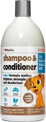 4-in-1 Vanilla Coconut Scent Dog & Cat Shampoo & Conditioner, 32-fl oz bottle