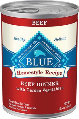 Bundle: Blue Buffalo Homestyle Recipe Lamb Dinner with Garden Vegetables + Beef Dinner with Garden Vegetables & Sweet Potatoes Canned Dog Food