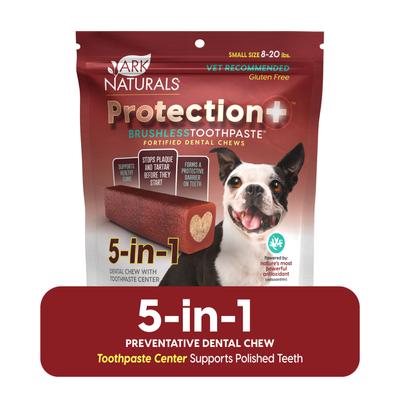 Brushless Toothpaste Protection+ Small Dental Dog Treats, 12-oz bag, count varies