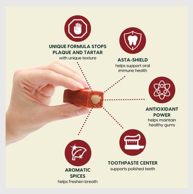 Brushless Toothpaste Protection+ Medium Dental Dog Treats, 18-oz bag, count varies