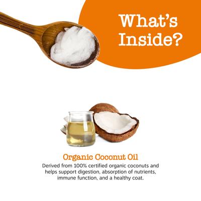 Coconut Oil Skin & Coat Digestive Liquid Topper Omega Supplement for Dogs, 16-oz jar