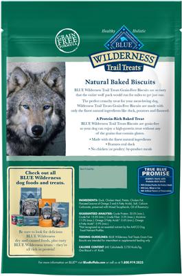Bundle: Blue Buffalo Wilderness Healthy Weight Chicken Dry Food + Trail Treats Duck Biscuits Dog Treats