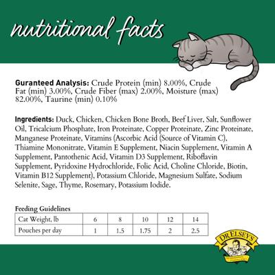 cleanprotein Duck & Chicken Flavored Wet Cat Food, 2.82-oz pouch, 12 count