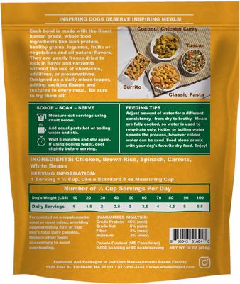 Bistro Bowls Tuscan Flavored Dog Food Topper, 16-oz bag