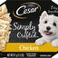 Bundle: Cesar Simply Crafted Chicken, Sweet Potato, Apple, Barley & Spinach Limited-Ingredient + Chicken Limited-Ingredient Wet Dog Food Topper