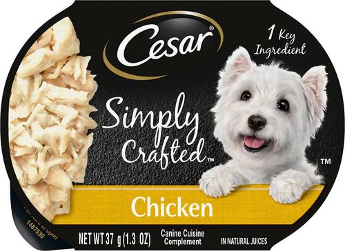 Bundle: Cesar Simply Crafted Chicken, Sweet Potato, Apple, Barley & Spinach Limited-Ingredient + Chicken Limited-Ingredient Wet Dog Food Topper