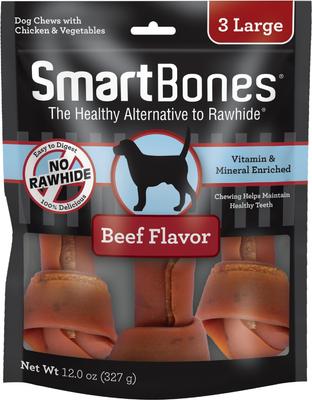 Large Chicken Chew Bones Dog Treats, 3 count