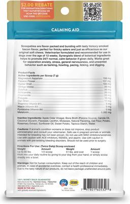 Scoopables Emotional Support Daily Calming Aid Dog Supplement, 11-oz bag