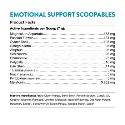 Scoopables Emotional Support Daily Calming Aid Dog Supplement, 11-oz bag