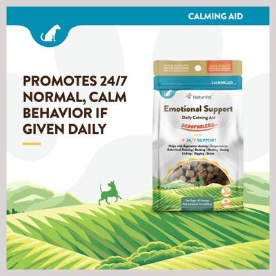 NaturVet, Daily Emotional Support Calming Scoopable Tiny Bites, apoyo para la calma de perros, sabor tocino ahumado, 312 g