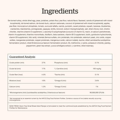 Grain-Free Small Breed Adult Recipe Dry Dog Food, 3.5-lb bag