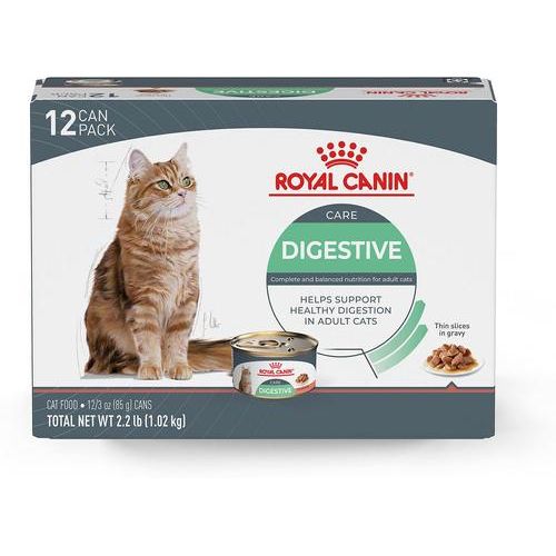 Alimento húmedo para gatos Feline Care Nutrition Digestive Care Loaf Pate, lata de 5.1 oz, caja de 24