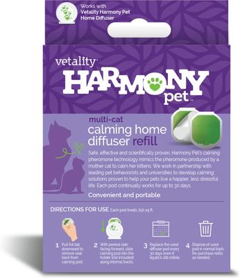 Harmony Pet Calming Home Diffuser Refill for Cats, 2 count