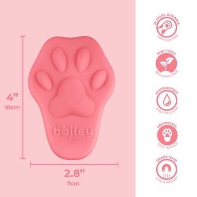 The Bailey Brush Cat Brush, Tickled Ear Pink