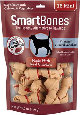 Mini Chicken Chew Bones Dog Treats, 24 count
