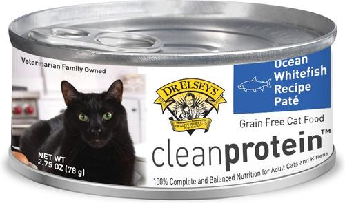 cleanprotein Whitefish Recipe Wet Cat Food, 5.3-oz can, case of 24
