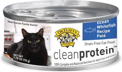 cleanprotein Whitefish Recipe Wet Cat Food, 5.3-oz can, case of 24