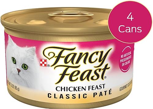 Comida enlatada para gatos Classic Tender Beef & Liver Feast, 3 oz, caja de 24