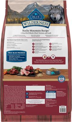 Bundle: Blue Buffalo Wilderness RMR Red Meat Large Breed Dry Food + Rocky Mountain Recipe Red Meat Dinner Canned Dog Food