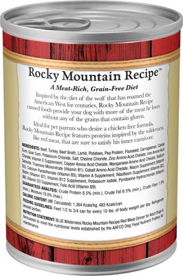 Bundle: Blue Buffalo Wilderness RMR Red Meat Large Breed Dry Food + Rocky Mountain Recipe Red Meat Dinner Canned Dog Food