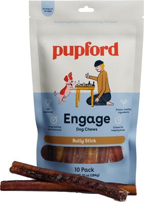 Palitos masticables para perros Thick Bully Sticks, 10 unidades