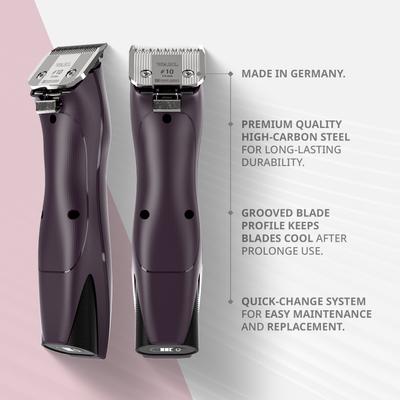 KM Supera Pro Dog & Cat Grooming Clipper, Burgundy