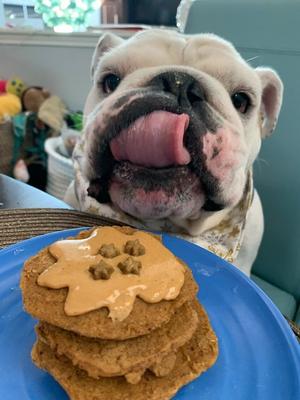 Pooch Pancakes Barking Banana Dog Treat, 14-oz bag