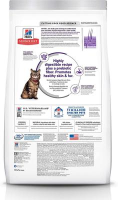 Bundle: Hill's Science Diet Adult Sensitive Stomach & Skin Chicken & Rice Recipe Dry Cat Food, 15.5-lb bag + Hill's Science Diet Adult Urinary Hairball Control Savory Chicken Entree Canned Cat Food