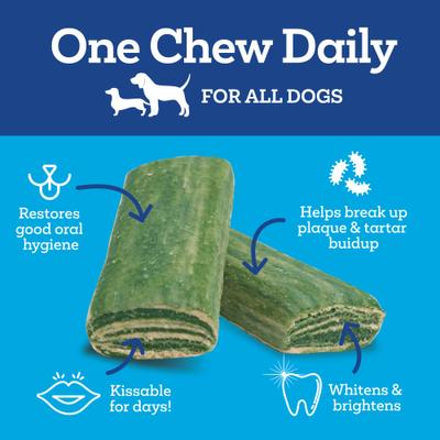 Brush Free Daily Dental Chews for Dogs 14.82-oz
