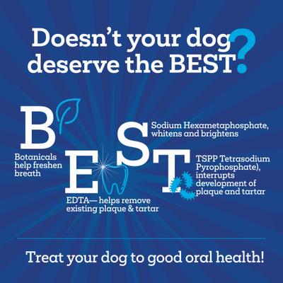 Brush Free Daily Dental Chews for Dogs 14.82-oz