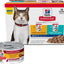 Bundle: Hill's Science Diet Adult Healthy Cuisine Roasted Chicken & Rice Medley Canned Food + Adult 7+ Tender Dinner Variety Pack Cat Food