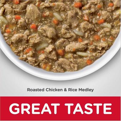 Bundle: Hill's Science Diet Adult Healthy Cuisine Roasted Chicken & Rice Medley Canned Food + Adult 7+ Tender Dinner Variety Pack Cat Food